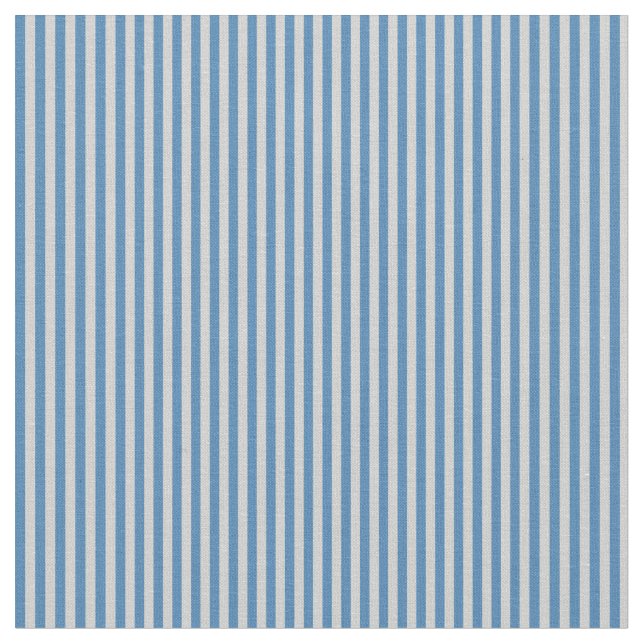 Blue and Light Grey Stripes Fabric (Close Up)