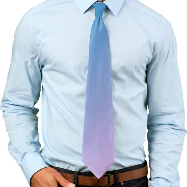Blue and Light Pink Gradient Ombré Tie (Creator Uploaded)
