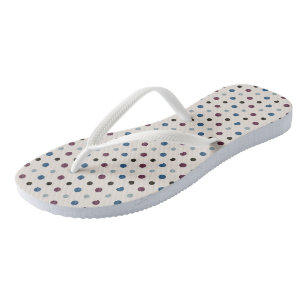 Blue and Magenta Dots Thongs