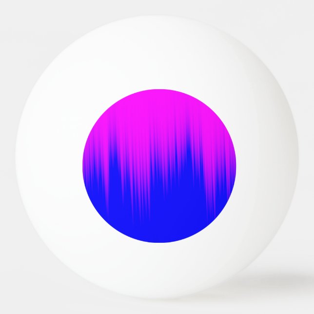 Blue and Magenta Streaks Pattern Ping Pong Ball (Front)