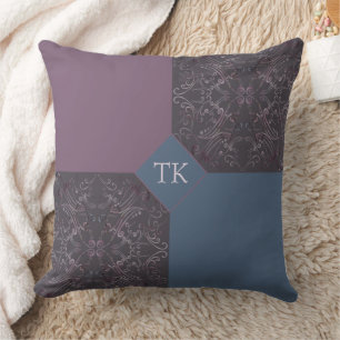 Blue and Mauve Cushion