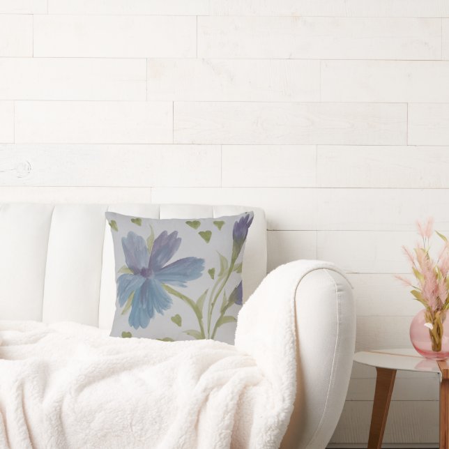 Blue And Mauve Cushion (Couch)