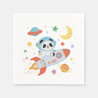blue-and-orange Astronaut Panda
