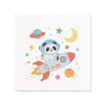 blue-and-orange Astronaut Panda