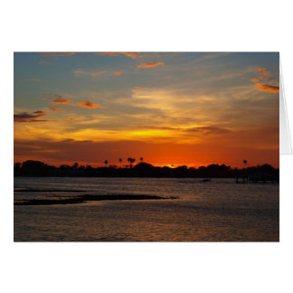 Blue and orange crystal sky