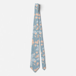 Blue and Orange Daffodil Tie