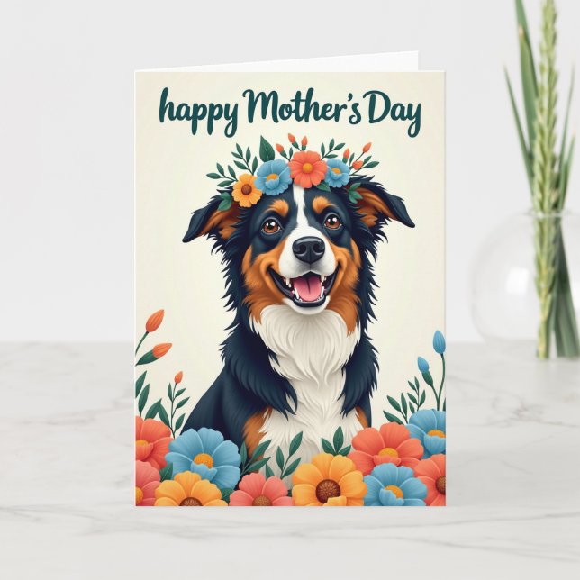 Blue And Orange Happy Day Card (Front)