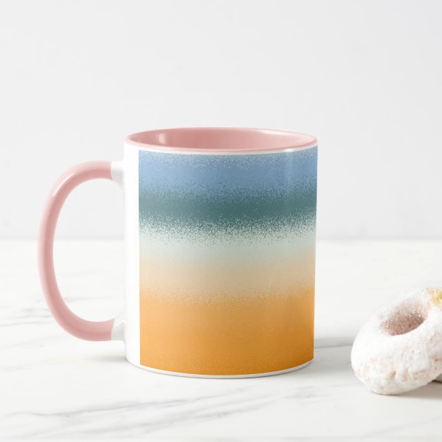 Blue and Orange Mug (With Donut)