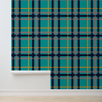 Blue and Orange Plaid