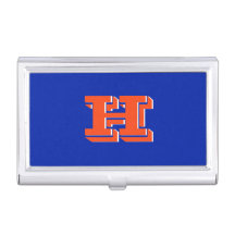 Blue and Orange School Graduate Monogram