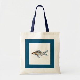 Blue and Orange Shubunkin Goldfish Fine Art Tote Bag