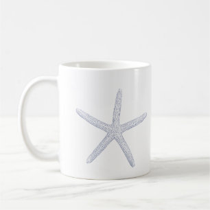 Blue and Orange Starfish Coffee Mug