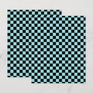 Blue and Pink Chequered Pattern Craft Paper