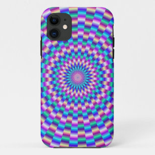 Blue and Pink Circular Links iPhone 5 Case