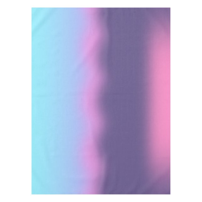 Blue And Pink Fog - Gradient Tablecloth (Front)