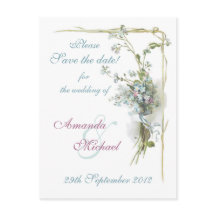 Blue and pink forget me nots