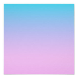 Blue and pink gradient background poster