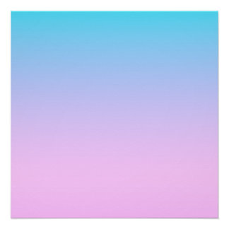 Blue and pink gradient background poster