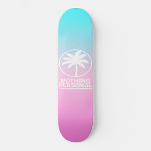 Blue and Pink Gradient Skateboard