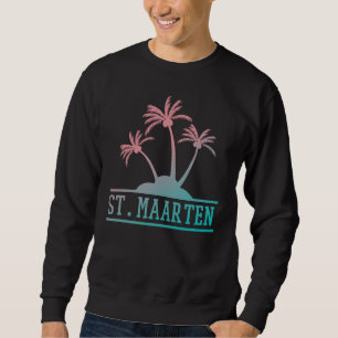 Blue and Pink Gradient St Maarten Sint Martin Sweatshirt