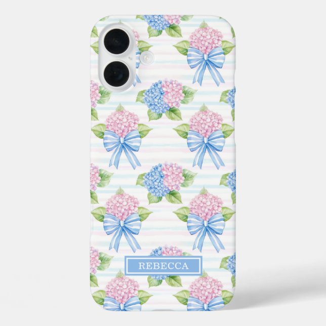 Blue and Pink Hydrangeas  Case-Mate iPhone Case (Back)