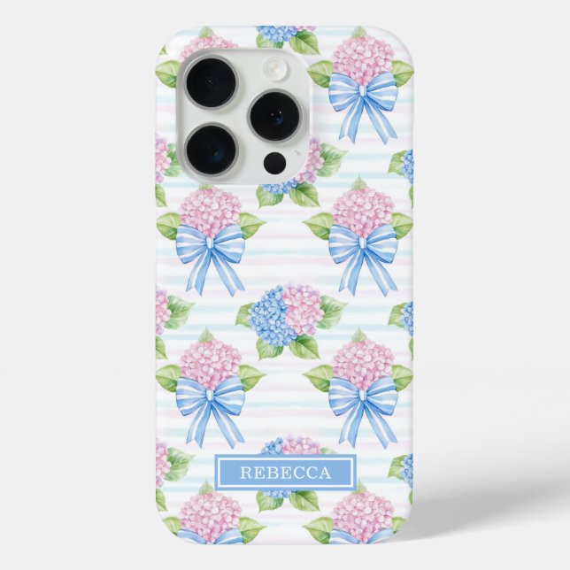 Blue and Pink Hydrangeas  Case-Mate iPhone Case (Back)