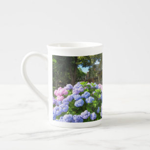Blue and Pink Hydrangeas - Martha's Vineyard Bone China Mug