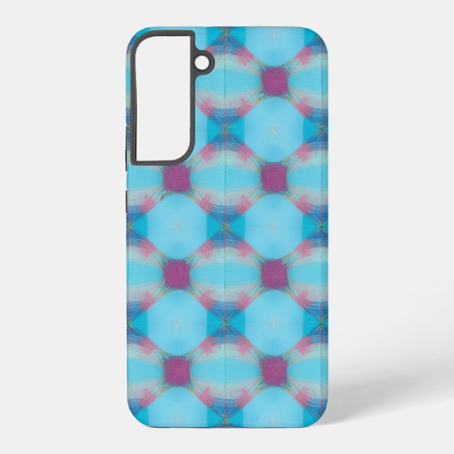 Blue and Pink Kaleidoscope Phone Case (Back)