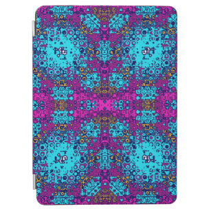 Blue and Pink Mandala Mosaic Pattern iPad Air Cover