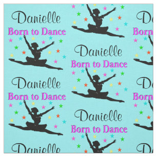 BLUE AND PINK PERSONALIZED MODERN DANCER FABRIC