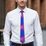 Blue and Pink sequin  Neck Tie<br><div class="desc">A chic pink sequin and blue gradient sparkle necktie are perfect for a wedding or as a groom's or groomsmen's gift.</div>