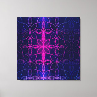 Blue and purple abstract canvas print