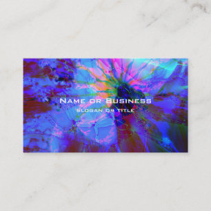 Blue and Purple Abstract Design Business Card