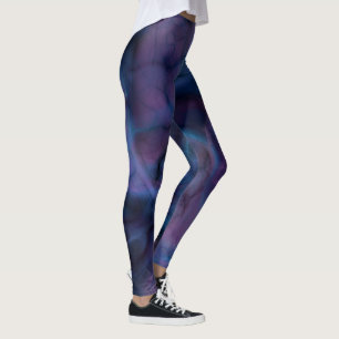 Blue and Purple Abstract Leggings