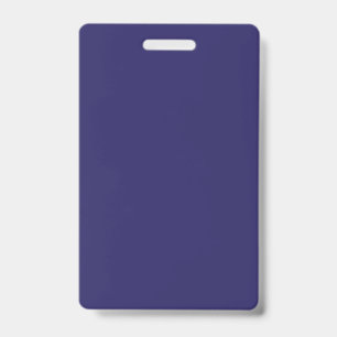 Blue and purple abstract shapes blend together in  ID badge