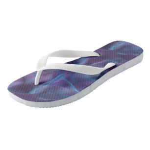 Blue and Purple Abstract Thongs