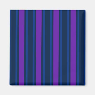 Blue and purple candy stripes magnet