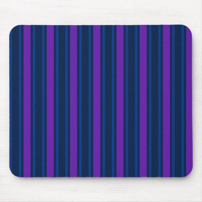 Blue and purple candy stripes mouse pad (Front)