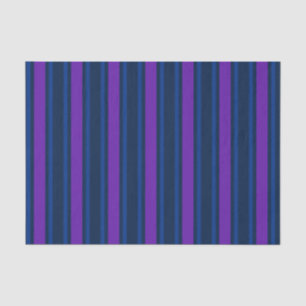 Blue and purple candy stripes tissue paper