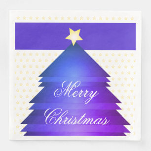 Blue and Purple Christmas Dinner Npakins Napkin
