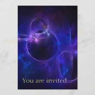 Blue and Purple Circles Invitation