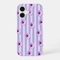 Blue and Purple Daisy Pattern