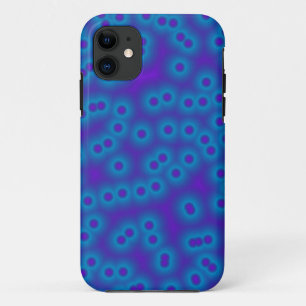blue and purple dots iPhone 11 case