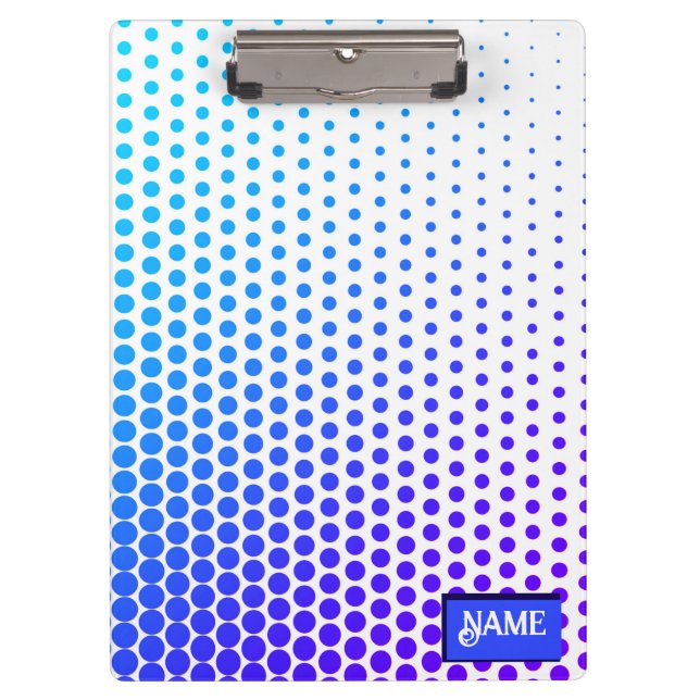 blue and purple Dotted striped pattern Clipboard (Front)