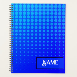 blue and purple Dotted striped pattern Planner