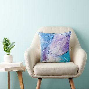 Blue and Purple Elegant Cushion