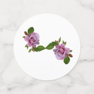 Blue and purple floral confetti