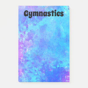 Blue and Purple GYMNASTICS Post-it Notes