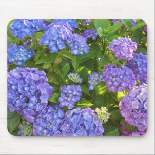 Blue and Purple Hydrangeas Mouse Pad