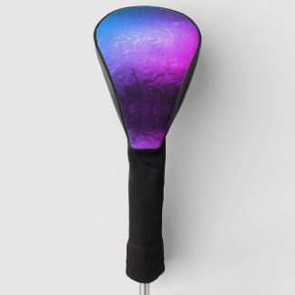 Blue and purple ice pattern  golf head cover